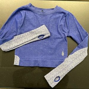 Free People cropped long sleeve *Like New*